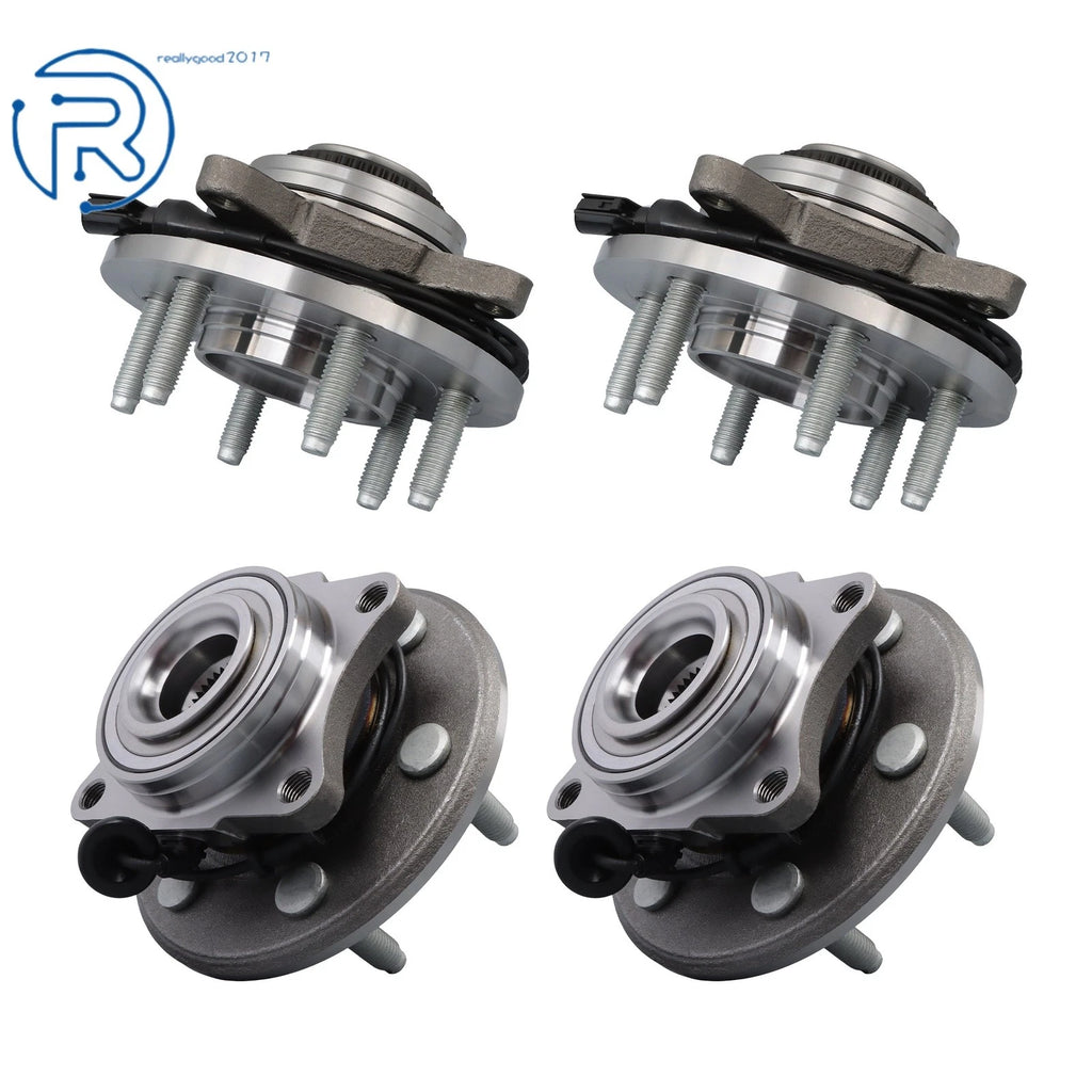 Set of 4 Wheel Hub Bearings for Ford Expedition Navigator 4WD (2003–2006) 515043 541001