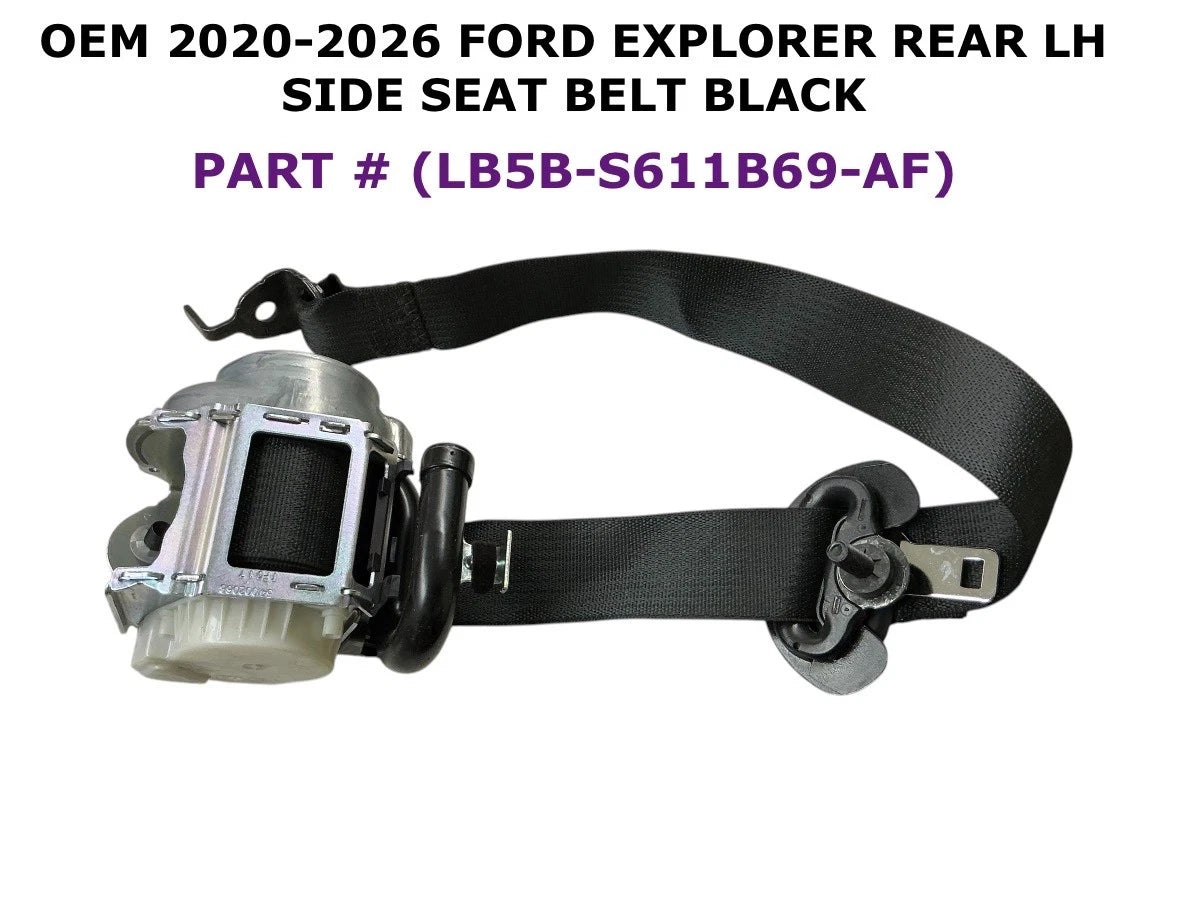 Rear Left Side Seat Belt for Ford Explorer (2020–2026) LB5B-S611B69-AF