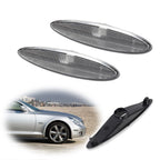 Set of 2 Clear Chrome Side Marker Lights for Lexus SC430 (2002–2010)