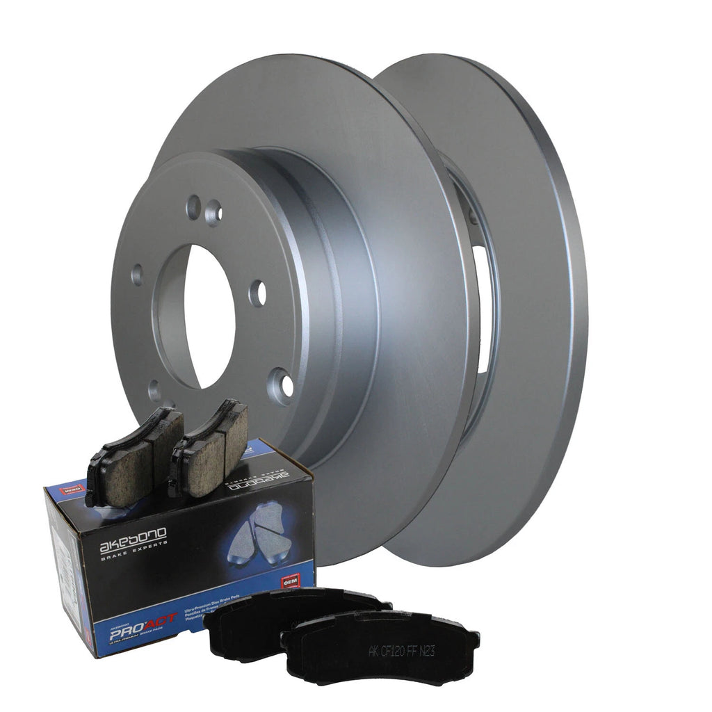 Rear Brake Kit Set of 4 Disc Rotors & Pads for Hyundai Kia (284mm)