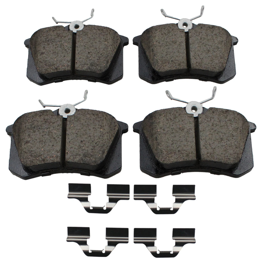 Akebono Euro Rear Ceramic Brake Pads for Audi A3 A6 TT Quattro, VW Jetta, Beetle, Golf (2000–2023)
