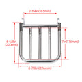 Chrome Rear Backrest Luggage Rack for Harley Heritage Softail Fatboy Dyna (1984–Present)
