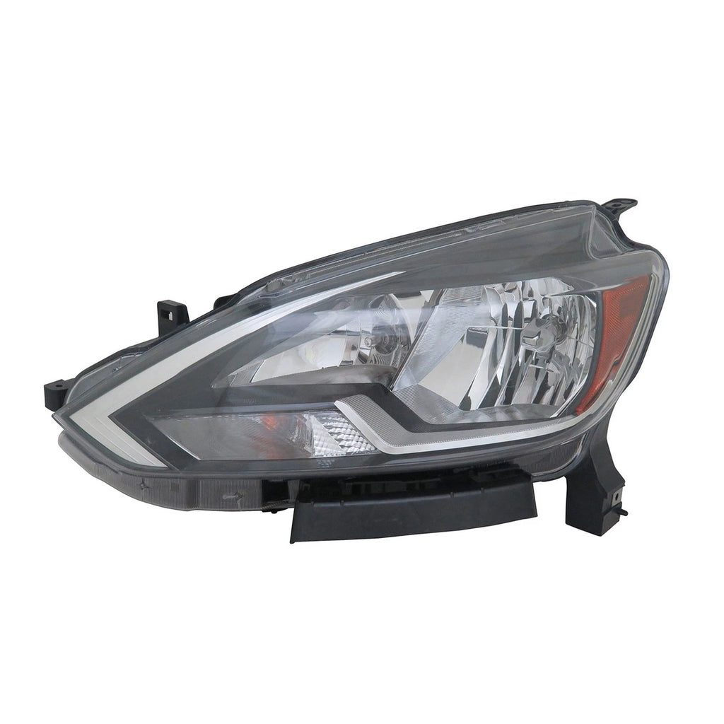 Replacement Driver Side Halogen Headlight Assembly w/o Daytime Running Lamp for