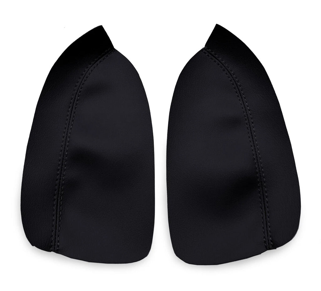 Armrest Door Panel Cover for Acura TSX (2004–2008) Black PVC Leather
