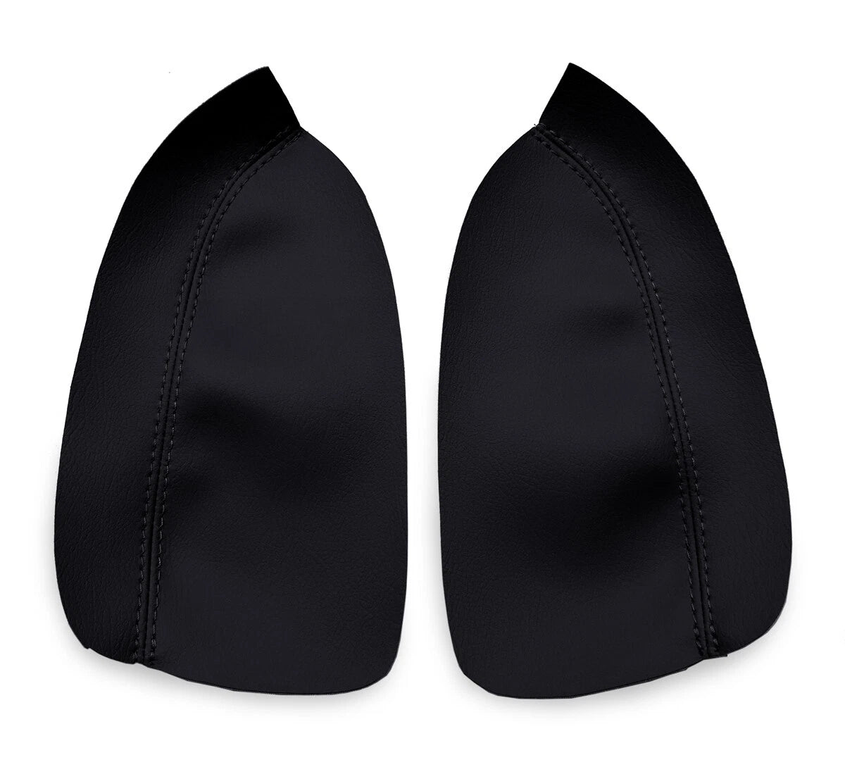 Armrest Door Panel Cover for Acura TSX (2004–2008) Black PVC Leather