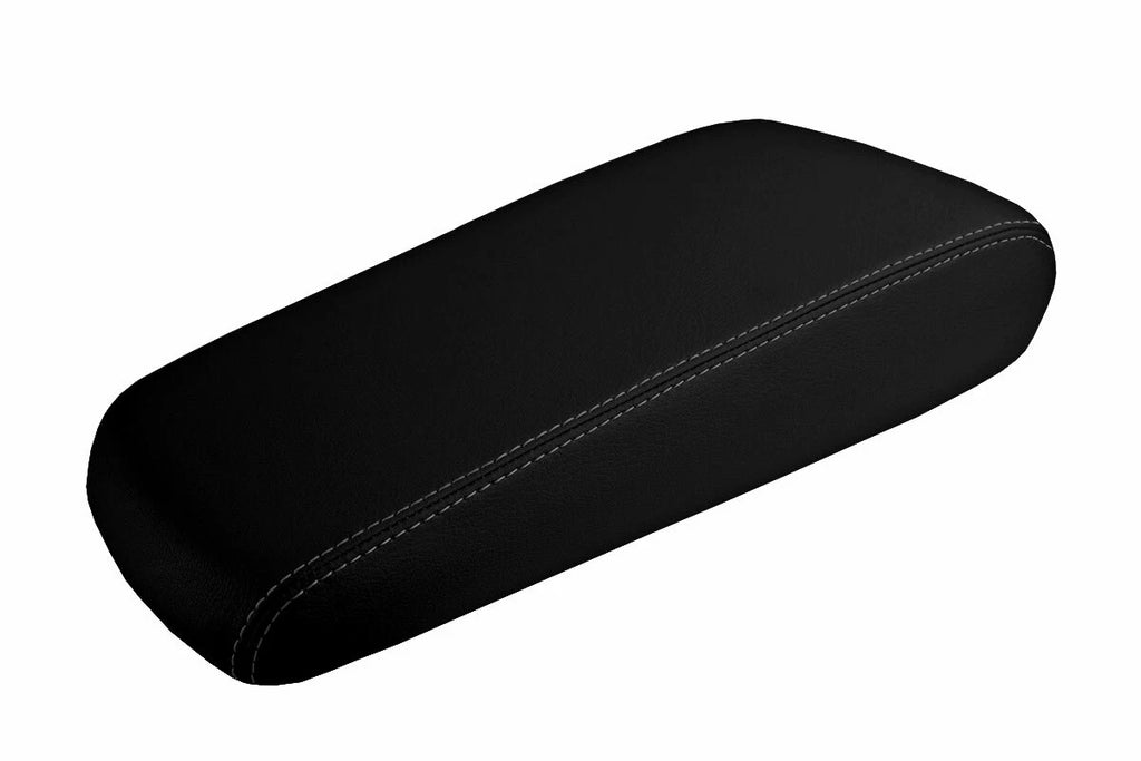 Leather Console Lid Armrest Cover for Dodge Charger (2008–2010) Gray Stitch