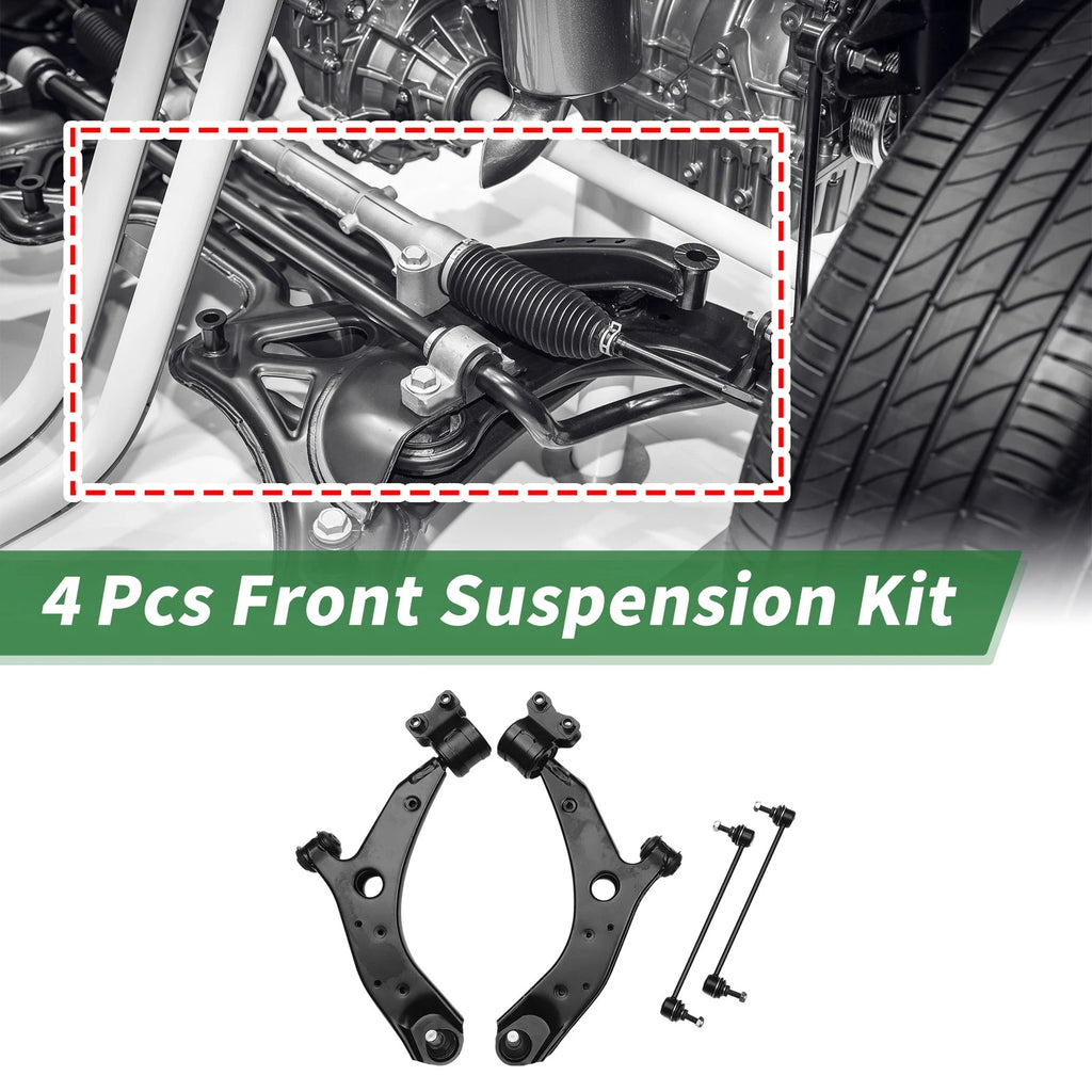 Set of 4 Front Lower Control Arms for Mazda 3 (2004–2009) No.K620040/K620041/K80235