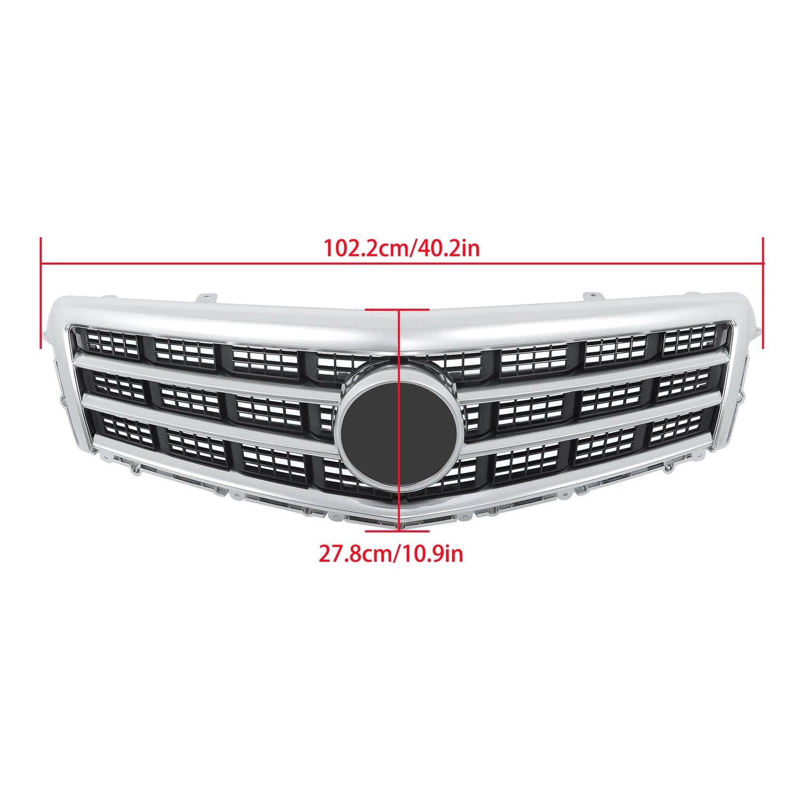 Matte Front Upper Grille with Trim for Cadillac ATS (2013–2014)
