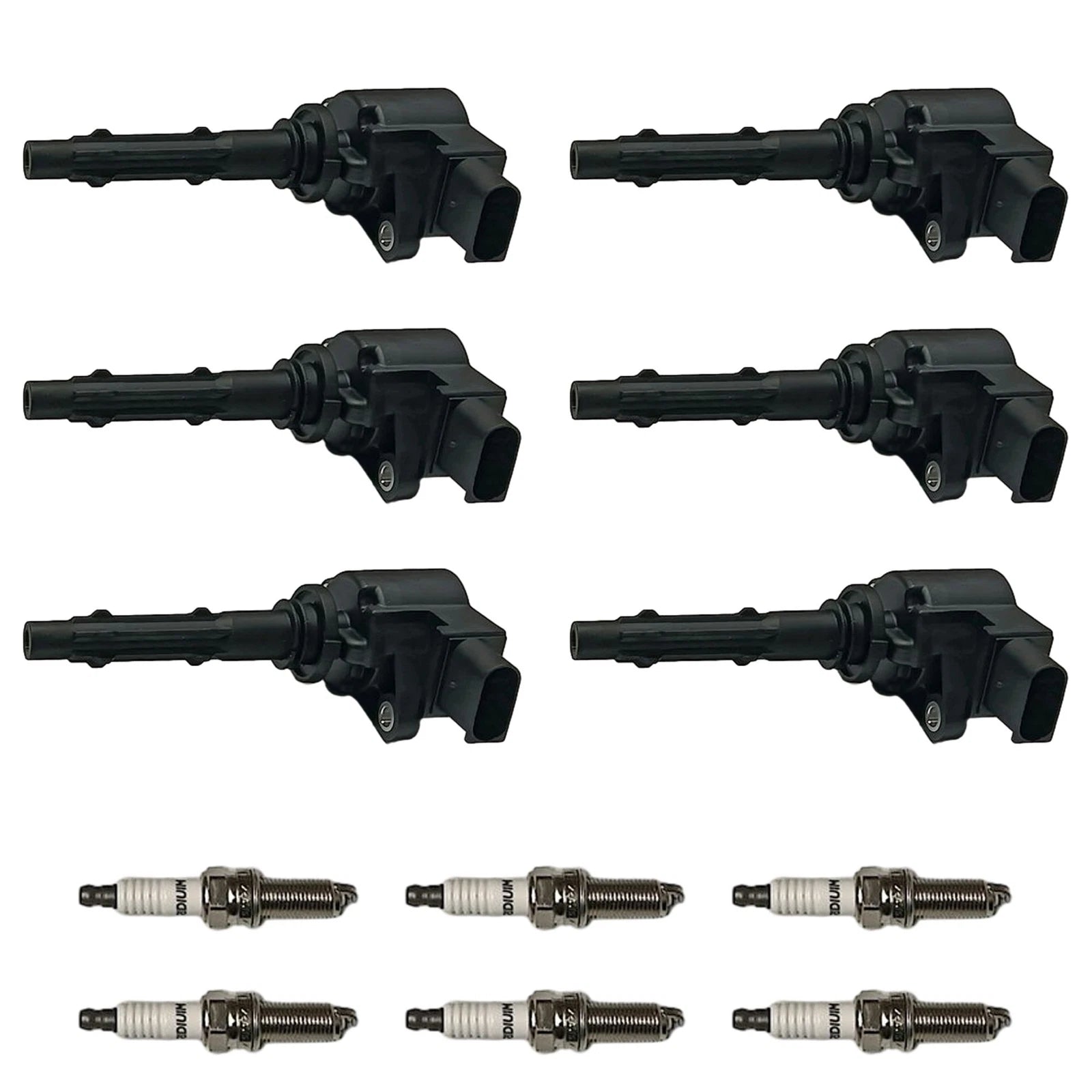 6X Ignition Coils & Spark Plugs for Mercedes-Benz C250 GL450 ML350 (2012–2015) UF535