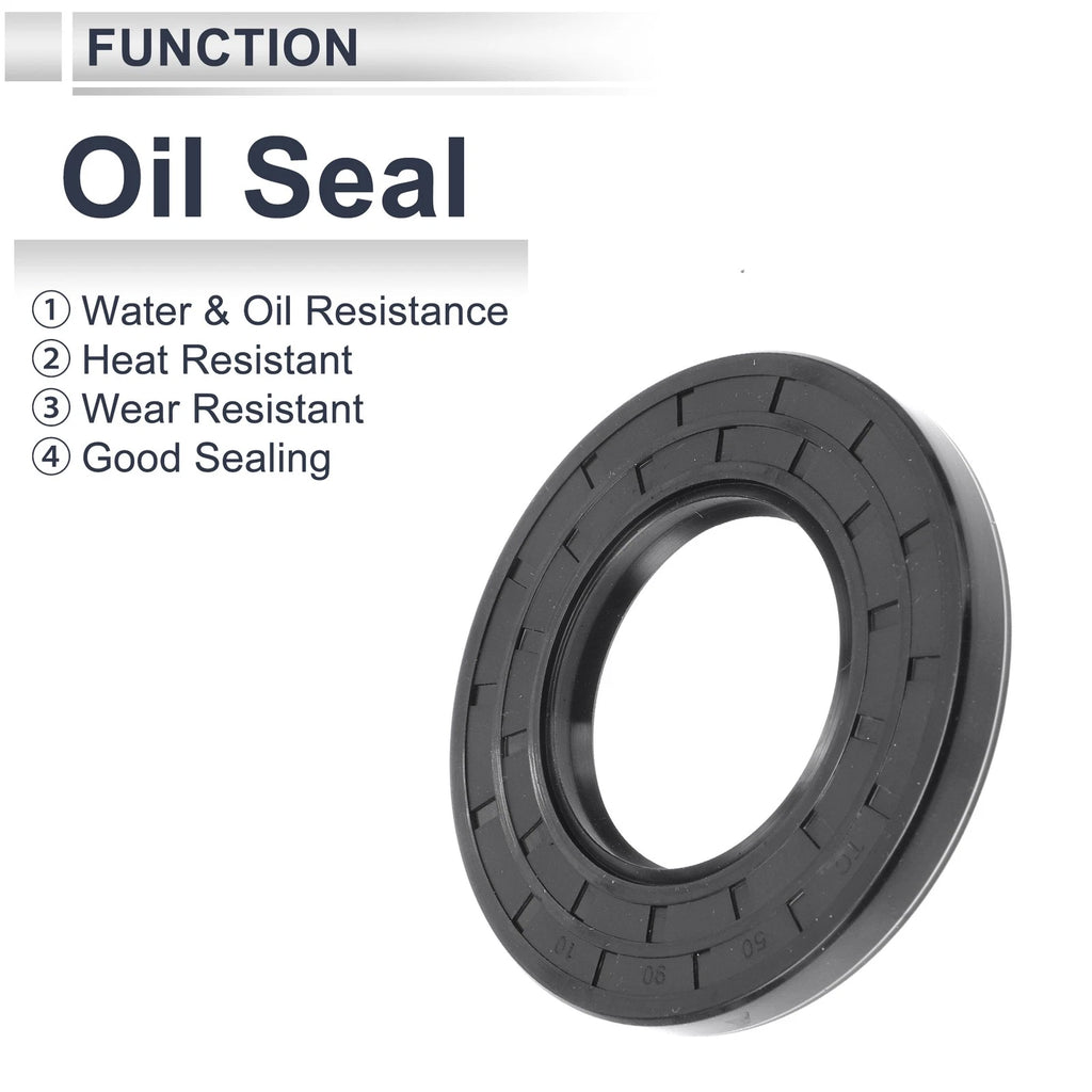 Set of 5 Oil Seal Ring 50x90x10mm for Rotary Shaft (Nitrile Rubber)
