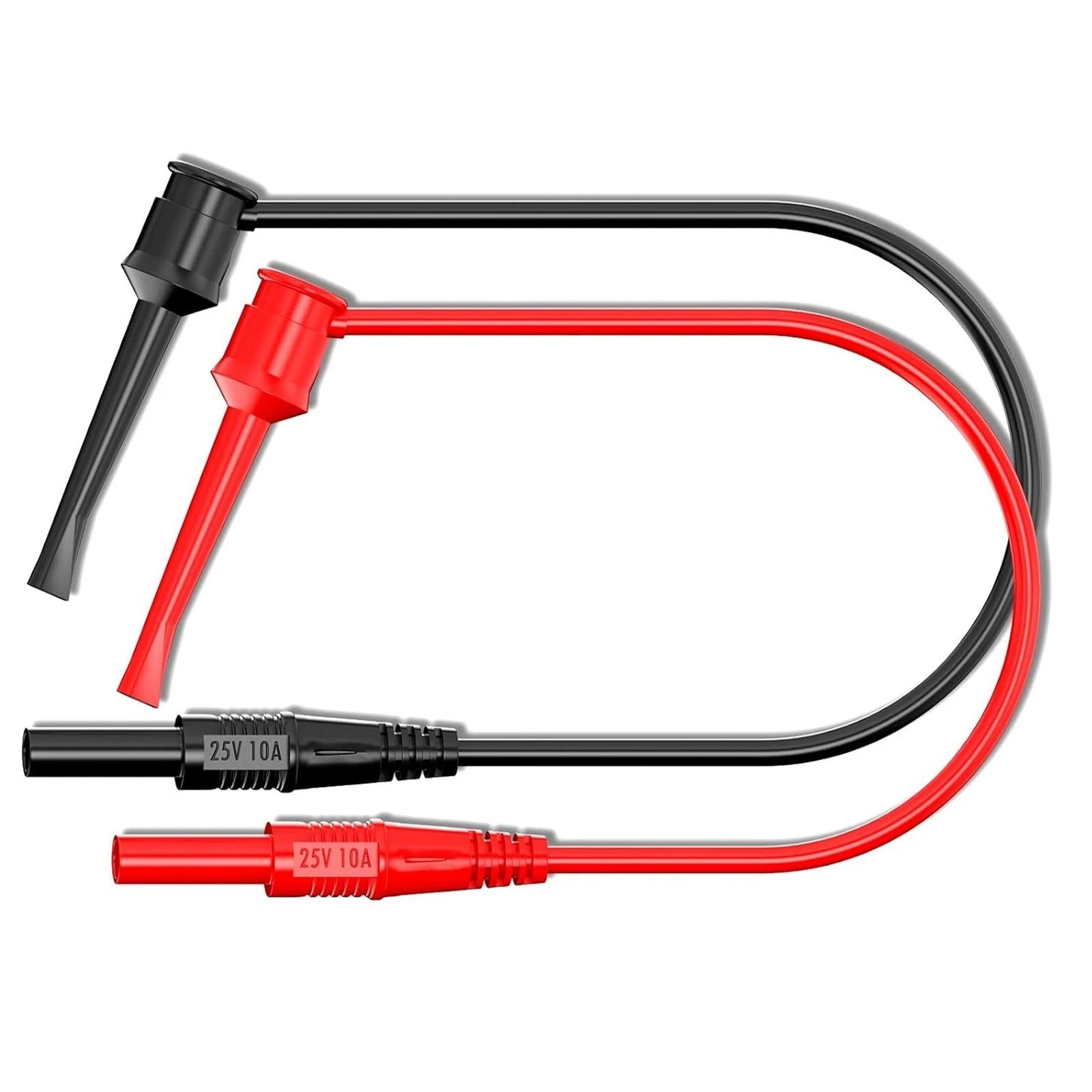 2X Multimeter Extension Leads with 4mm Female Banana Socket Clips