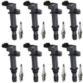 Set of 8 Ignition Coils & NGK Platinum Spark Plugs for Grand Cherokee (1999–2004)