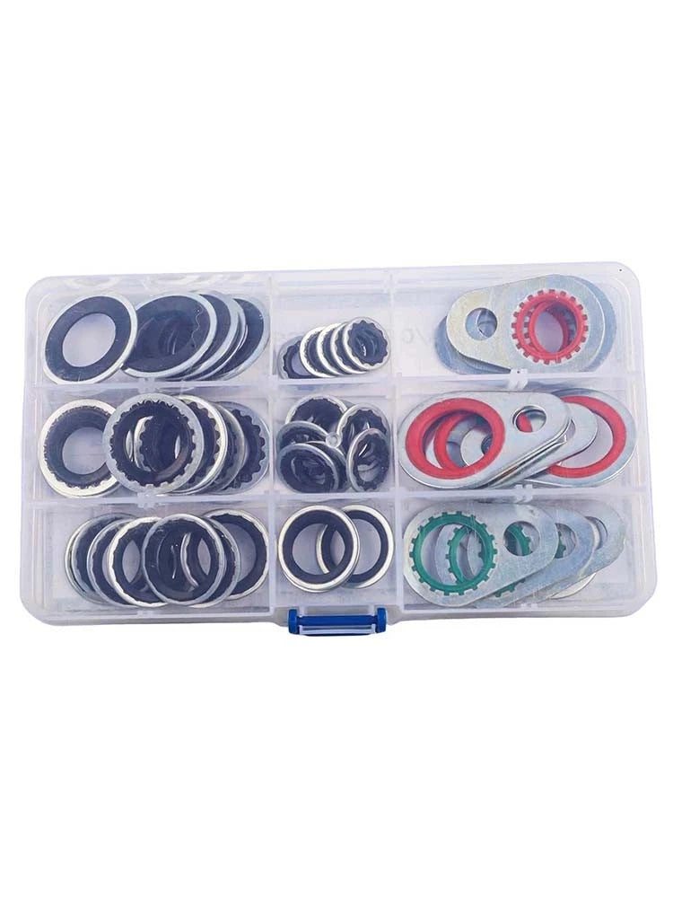 AC System Sealing Washer Kit 60 Pieces for Automotive Applications