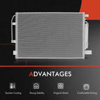 A/C Condenser and Dual Cooling Fan Kit for Nissan Altima Maxima