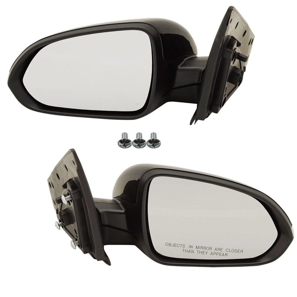 Set of 2 Heated Mirrors for Kia Rio (Driver & Passenger Side)