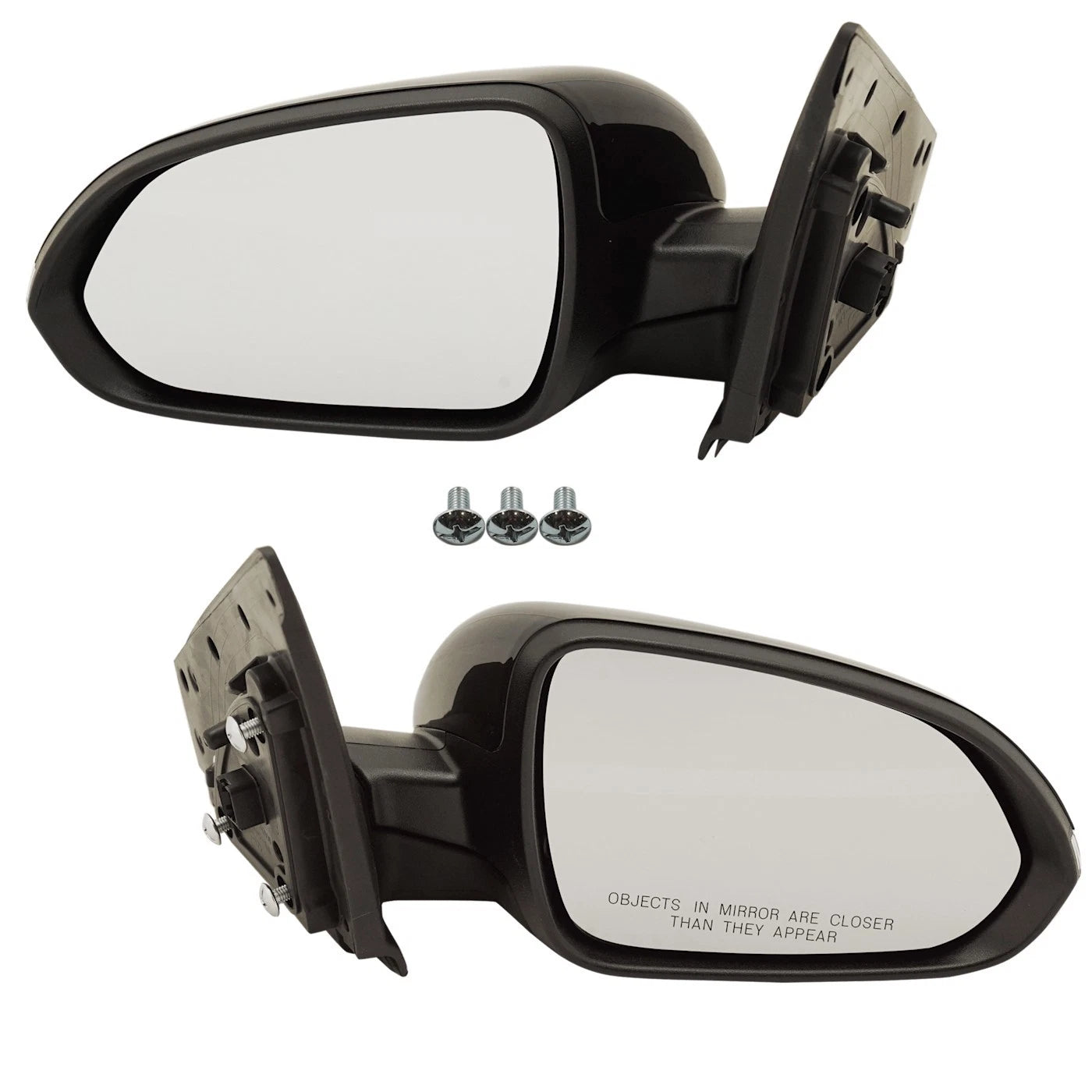 Set of 2 Heated Mirrors for Kia Rio (Driver & Passenger Side)