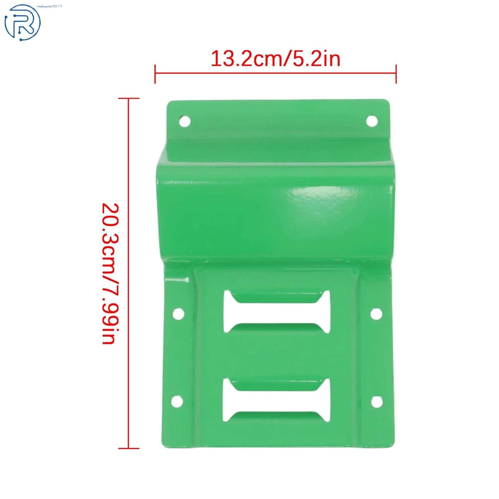 E Track Wheel Chock Tie Down System with 8' Green Ratchet Straps