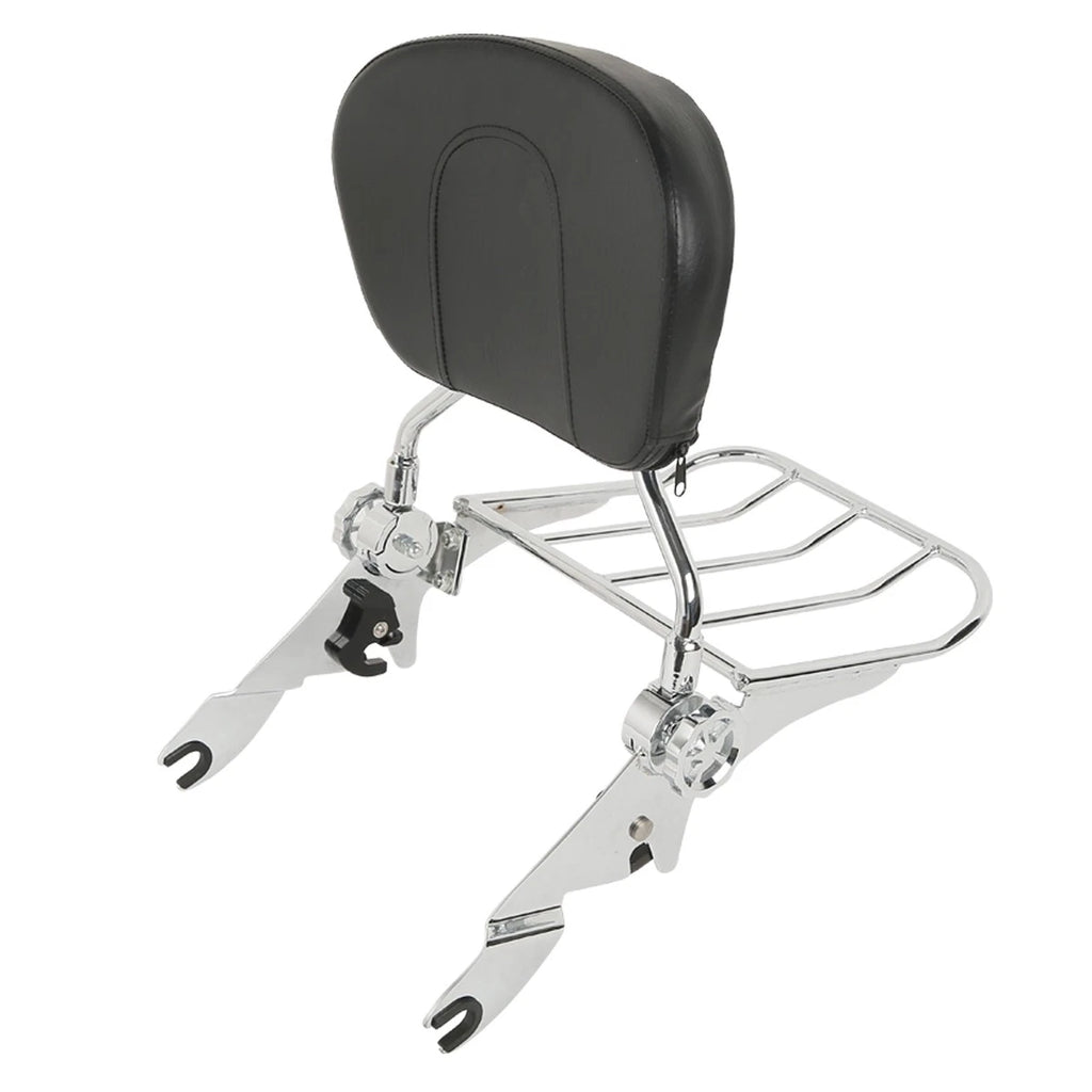 Backrest Sissy Bar Luggage Rack for Harley Touring Street Glide (2009–2025)