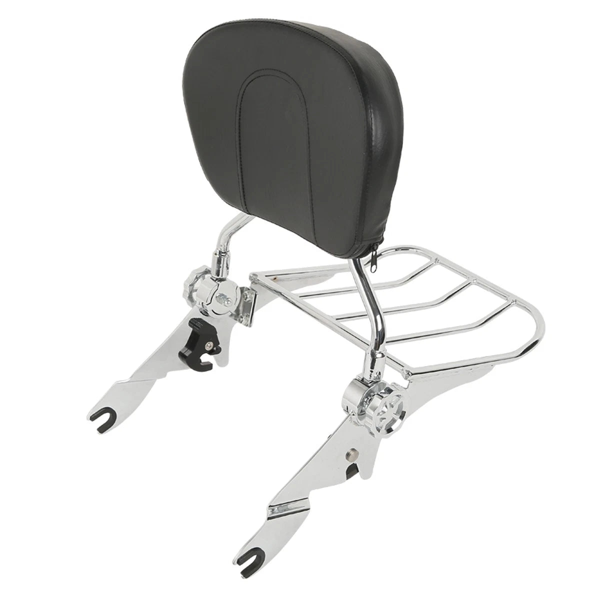 Backrest Sissy Bar Luggage Rack for Harley Touring Street Glide (2009–2025)