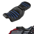 Rider Driver Passenger Seat for Harley Electra Street Glide (2009–2023) Black Blue