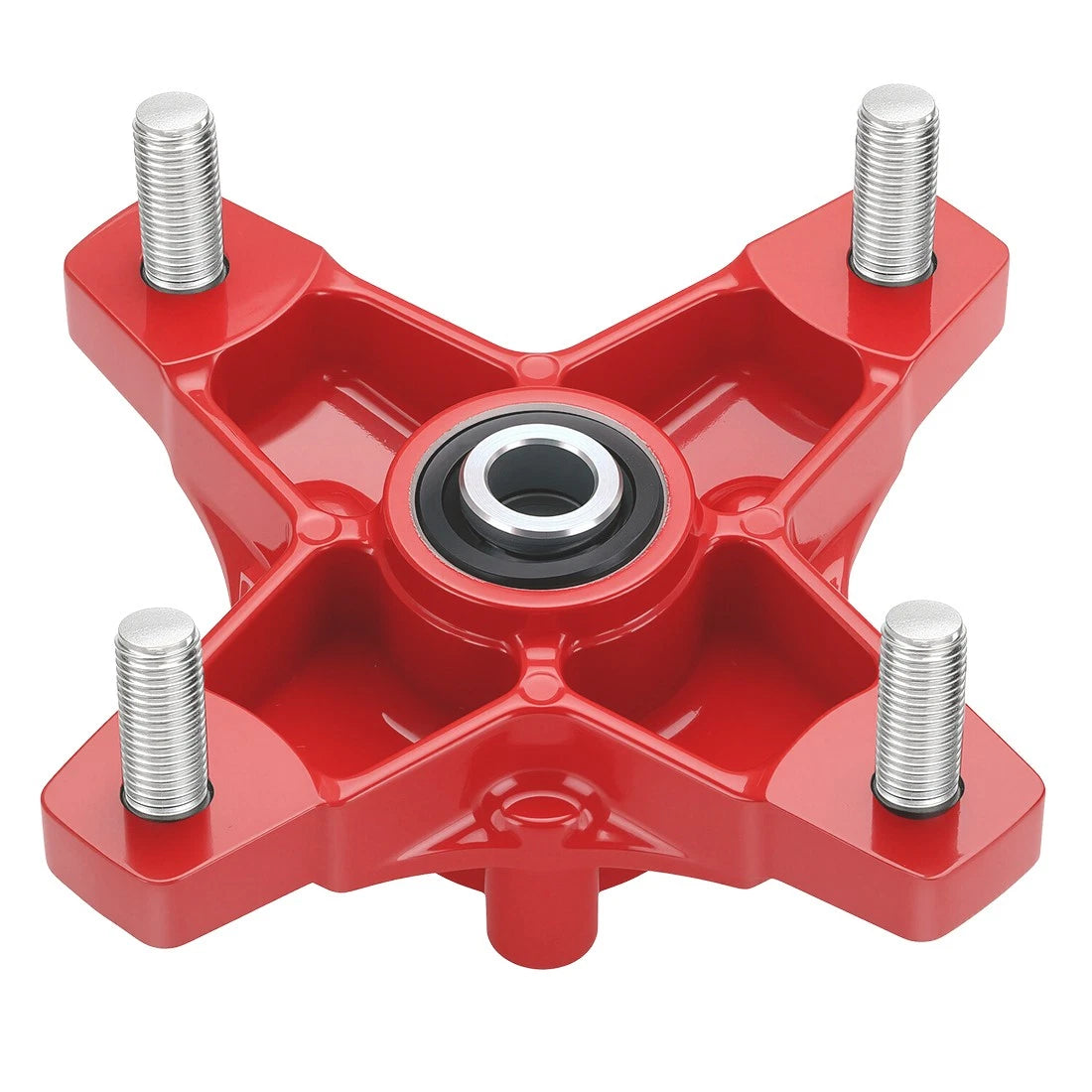 Front Wheel Hub Red for Honda Sportrax 400 TRX400EX (2002–2008) TRX400X (2009, 2012–2014)