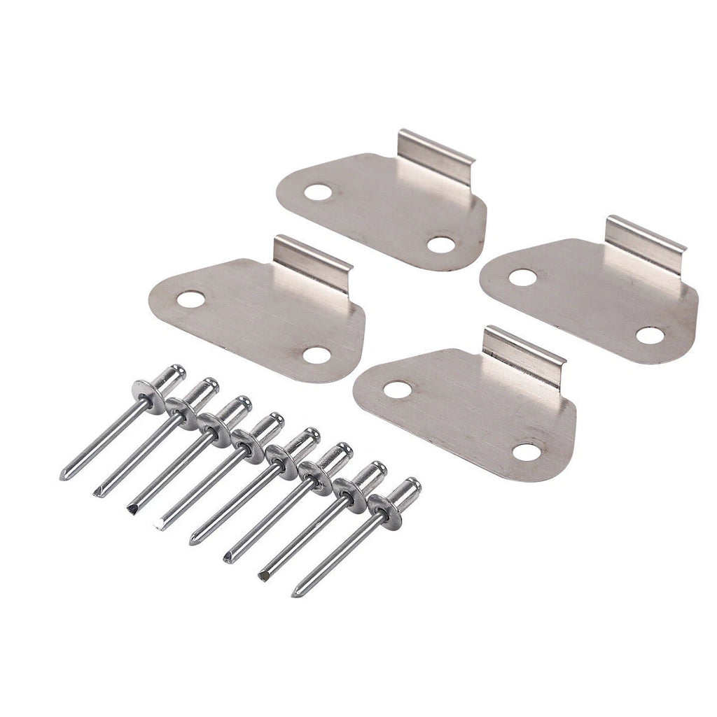 4X Hard Saddlebags Lids Wear Strike Plates for Harley Touring (1993–2013)