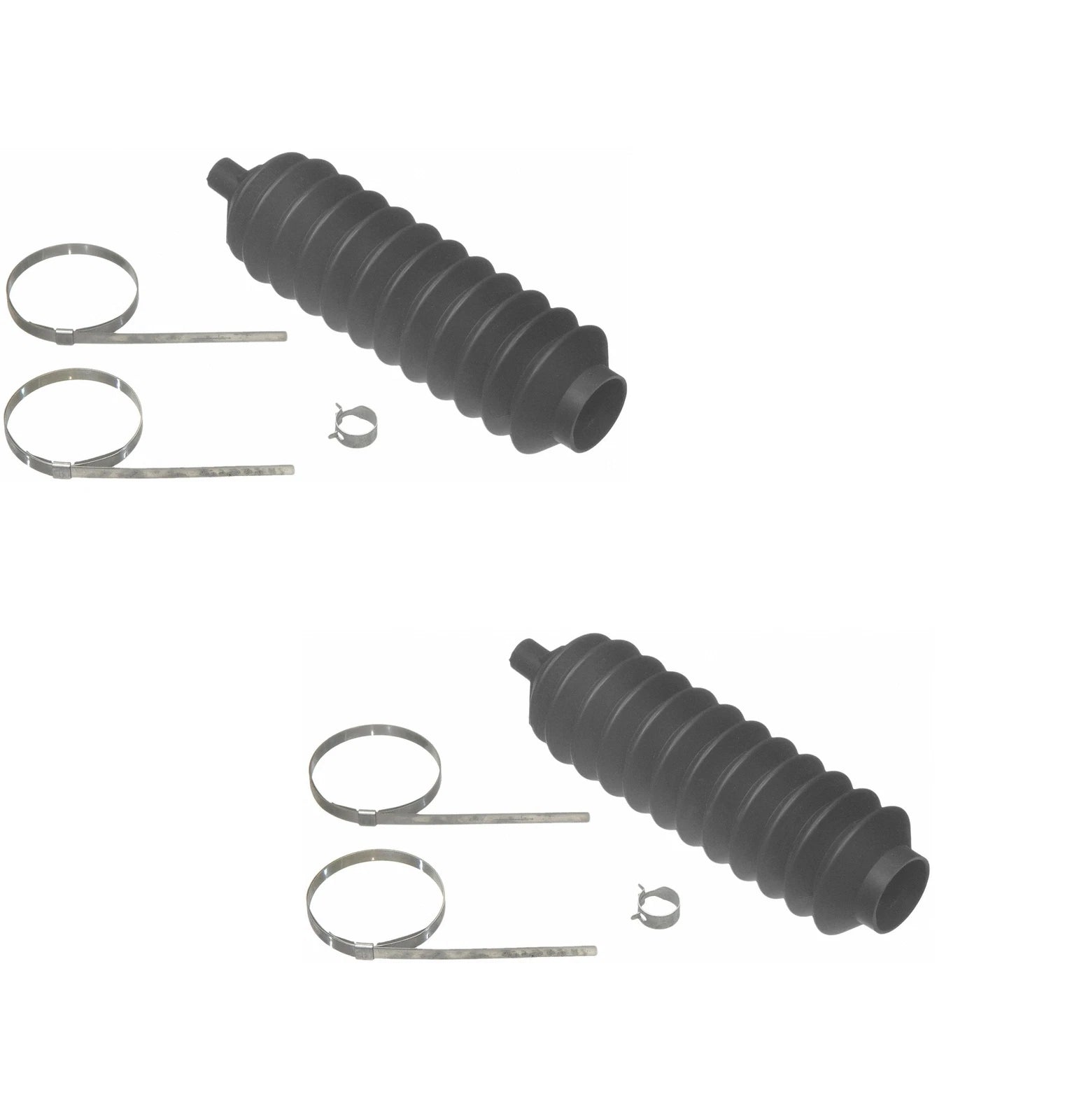 Set of 2 Front Rack & Pinion Bellows Kits for Ford Aspire, Kia, Mitsubishi, Volvo
