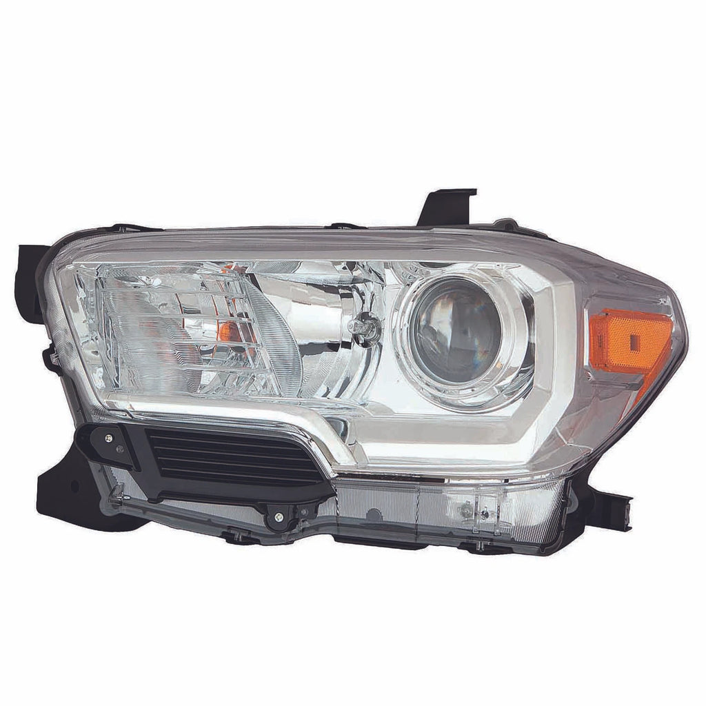 Replacement Chrome Driver Side Halogen Headlight Assembly for Hyundai Elantra (2011–2016)