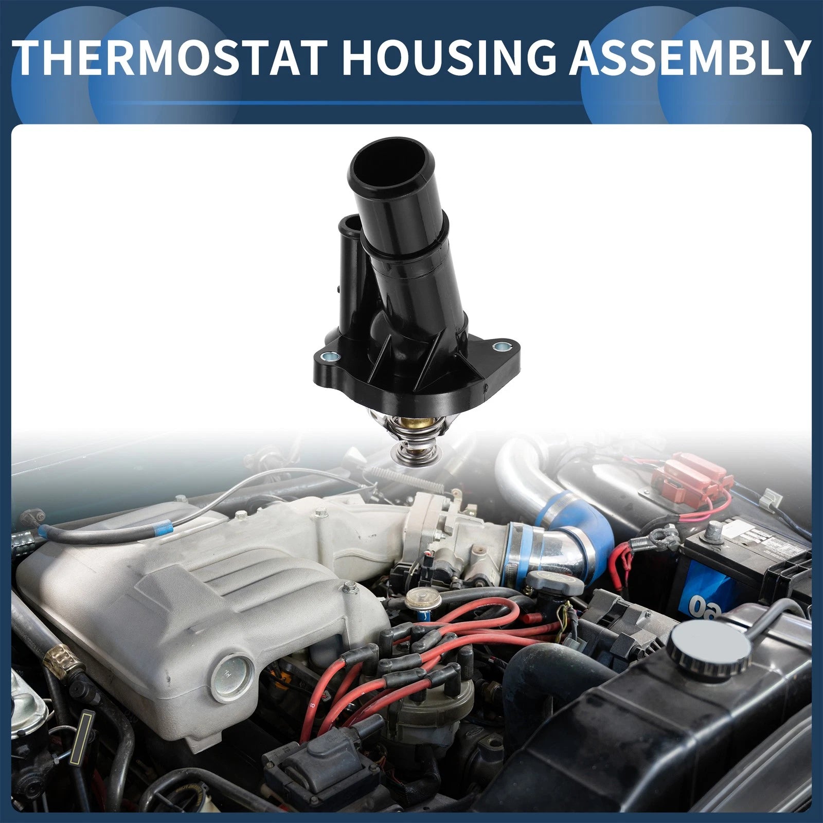 Engine Coolant Thermostat Housing Assembly for Mazda 3 S Hatchback (2007–2013)