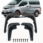 Set of 4 Mud Flaps for Nissan NV200 Vanette Evalia (2010–2019)