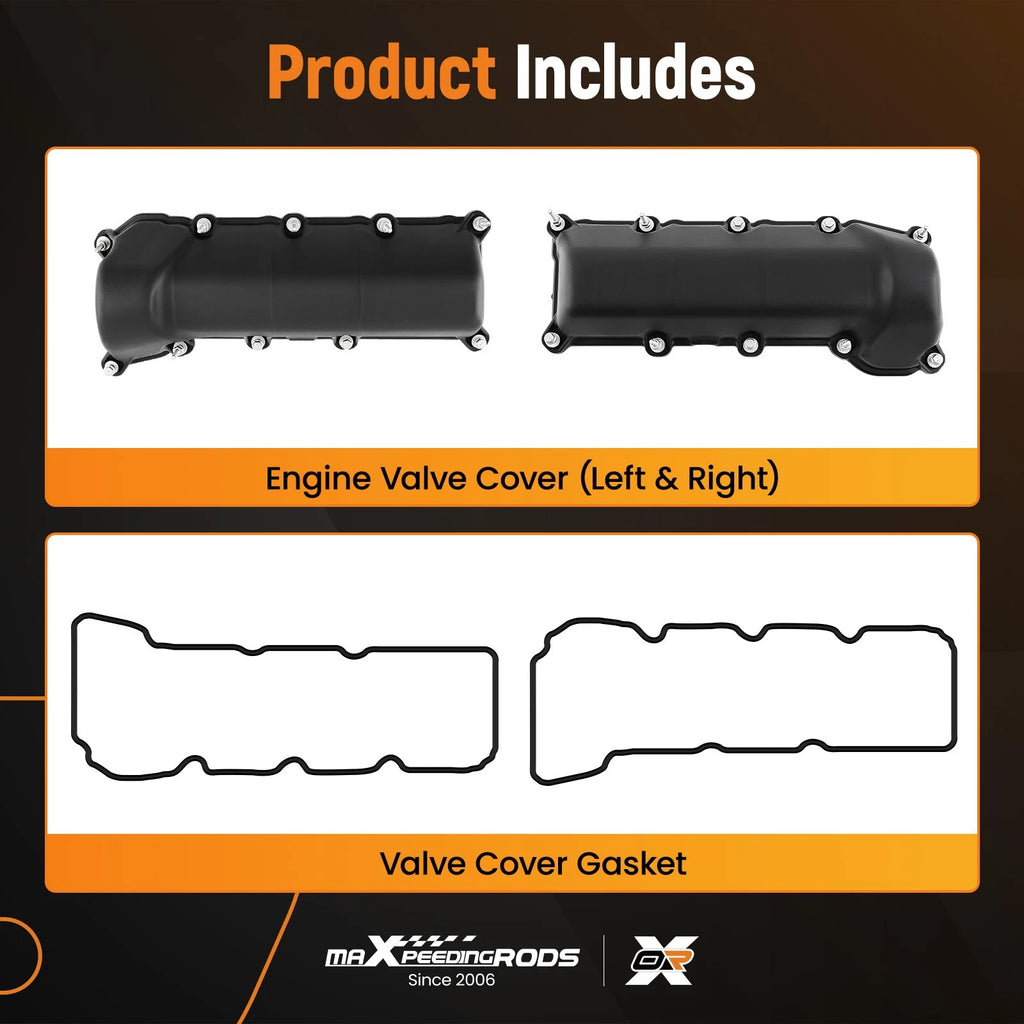 Valve Cover Set with Gaskets for Dodge Dakota Durango Ram 1500 (2004–2010)