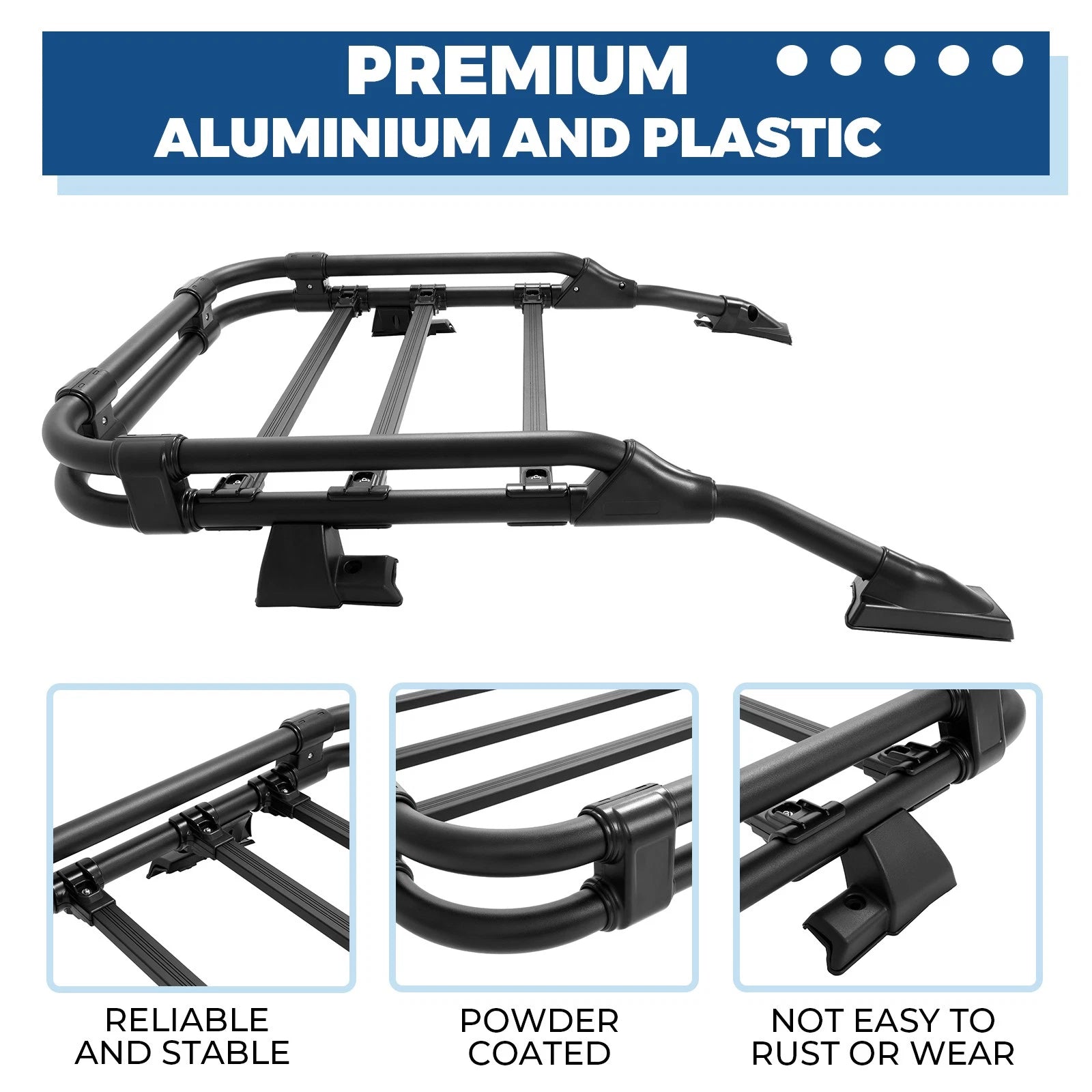 Roof Rack Basket for Toyota RAV4 (2019–2025) Rooftop Cargo Carrier