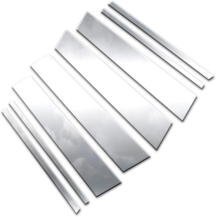 Luxury FX Polished Pillar Post Trim Kit for Volkswagen Tiguan (2018–2023)