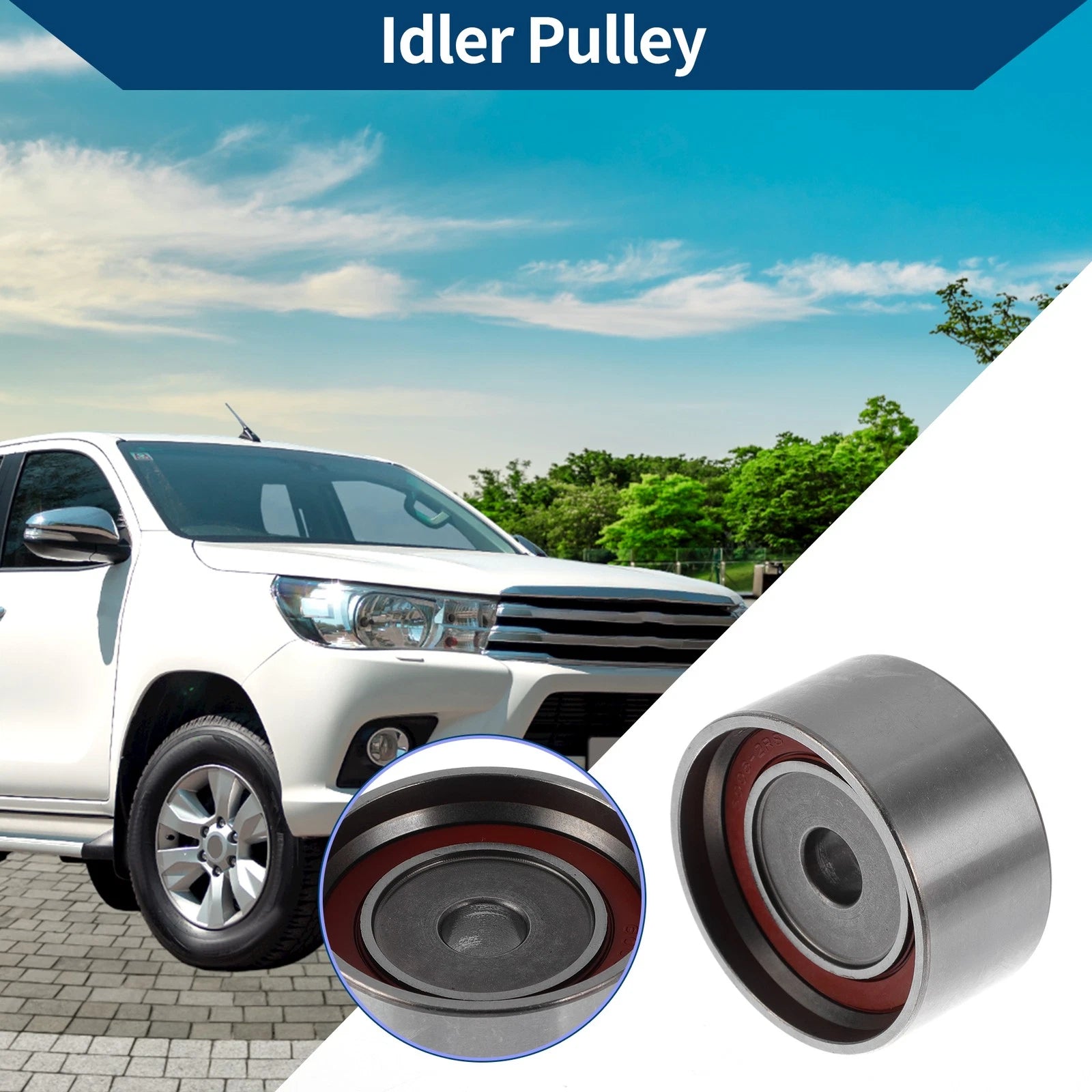 Drive Belt Idler Pulley for Toyota Camry (1987–2001) No. 1350388360 1 Pc