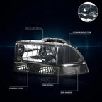 HID Projector Headlights for GMC Sierra 1500 Limited (2016–2019)