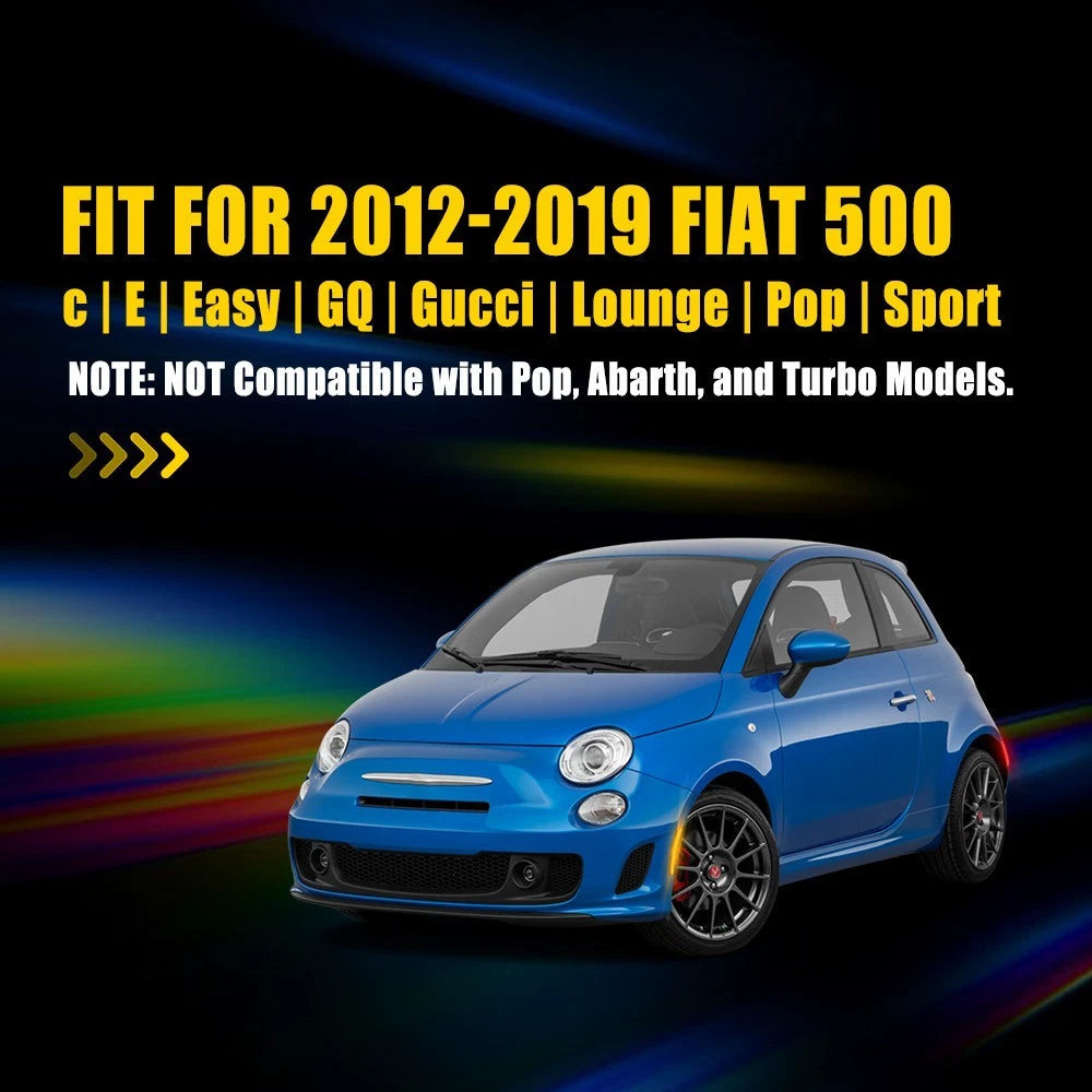 4X Side Marker Parking Lights for Fiat 500 (2012–2019) GQ Gucci Pop
