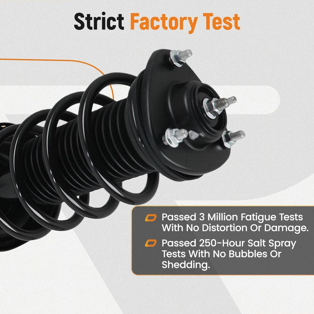 4X Front Struts w/ Coil Spring & Sway Bar Links for Honda Odyssey (2008–2010)