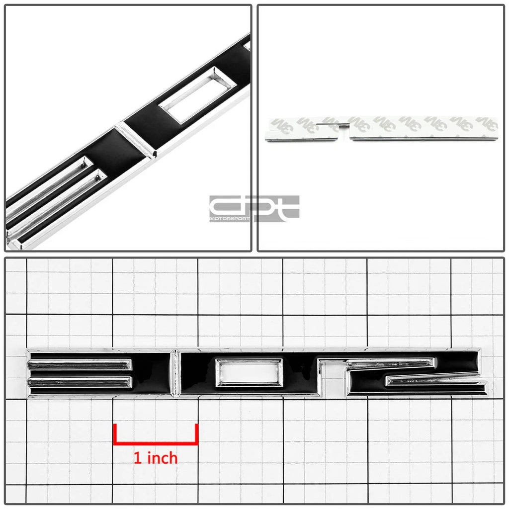 Chrome/Black Bumper Emblem Badge for GM SBC 302 5.0