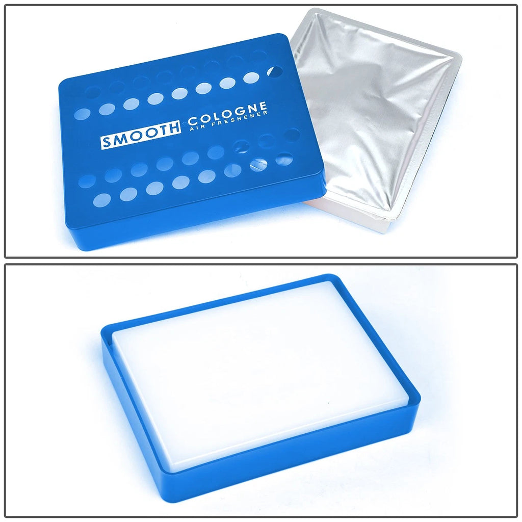 Smooth Cologne Air Freshener for All Vehicles (200g, Aqua Blue Scent)