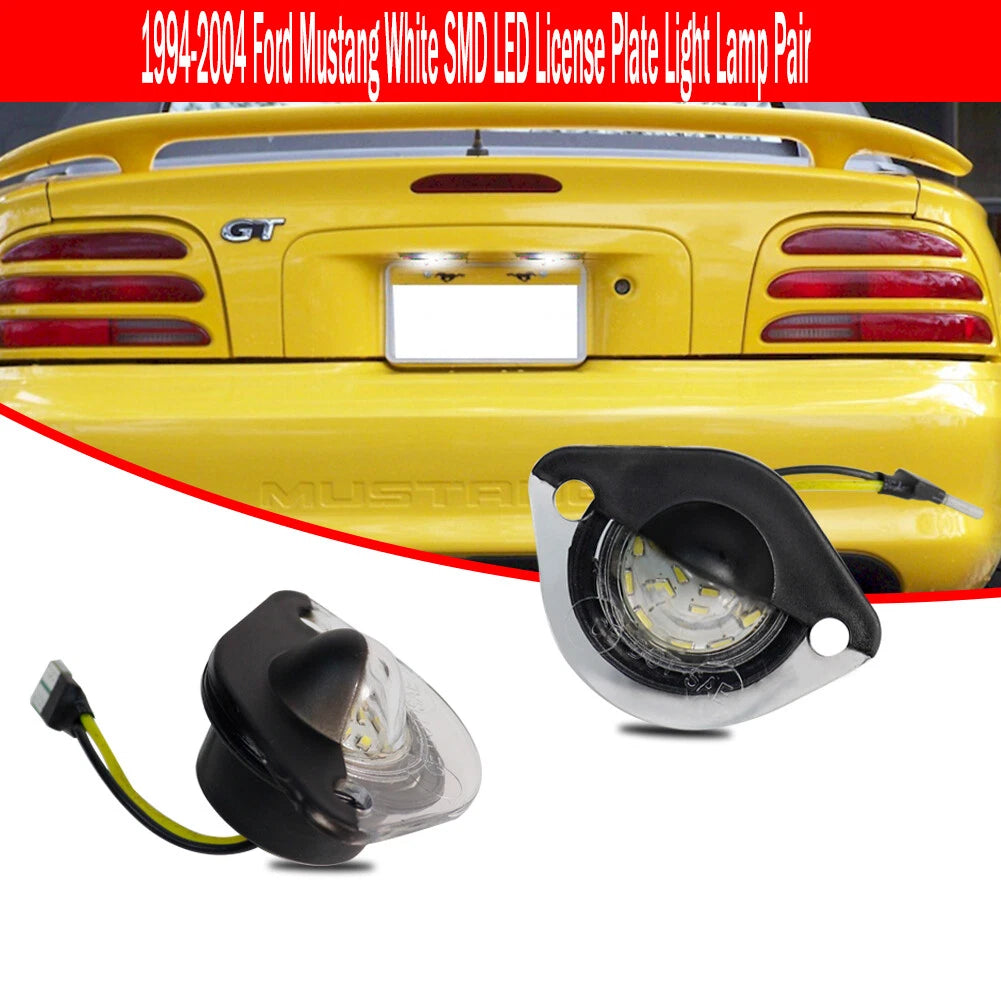 Set of 2 LED License Plate Lights for Ford Mustang (1994–2004)