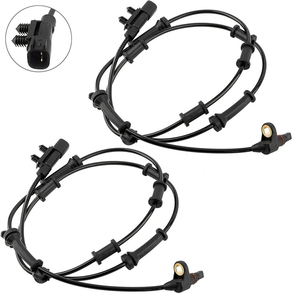 2Pcs ABS Wheel Speed Sensor for Jeep Wrangler JK (2007–2018)