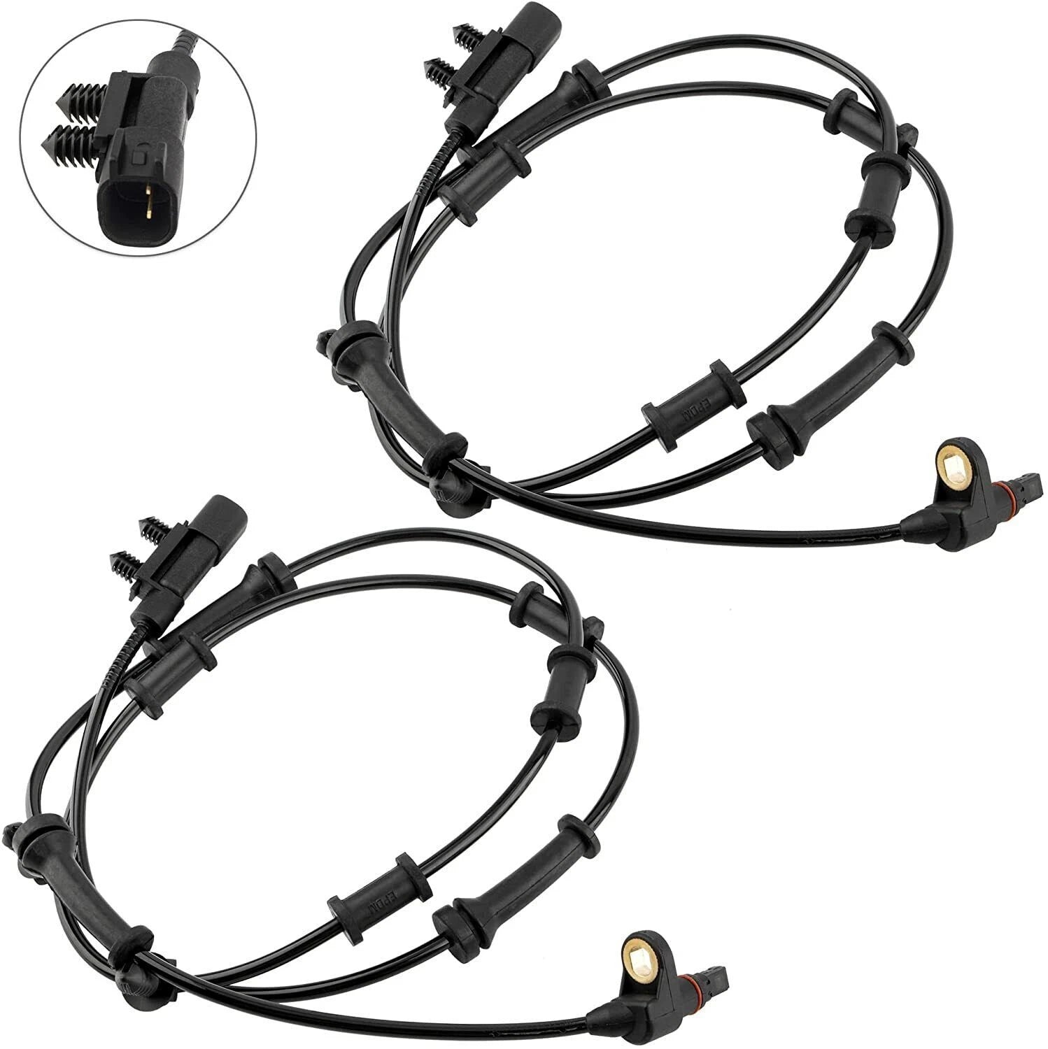 2Pcs ABS Wheel Speed Sensor for Jeep Wrangler JK (2007–2018)