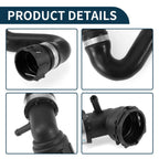 Radiator Hose Water Pipe for Volkswagen Touareg 3.0L (2011–2015) Rubber Black