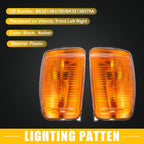 Pair Front Side Mirror LED Turn Signal Light No.BK3Z13B375D for Ford Transit (2014–2023)
