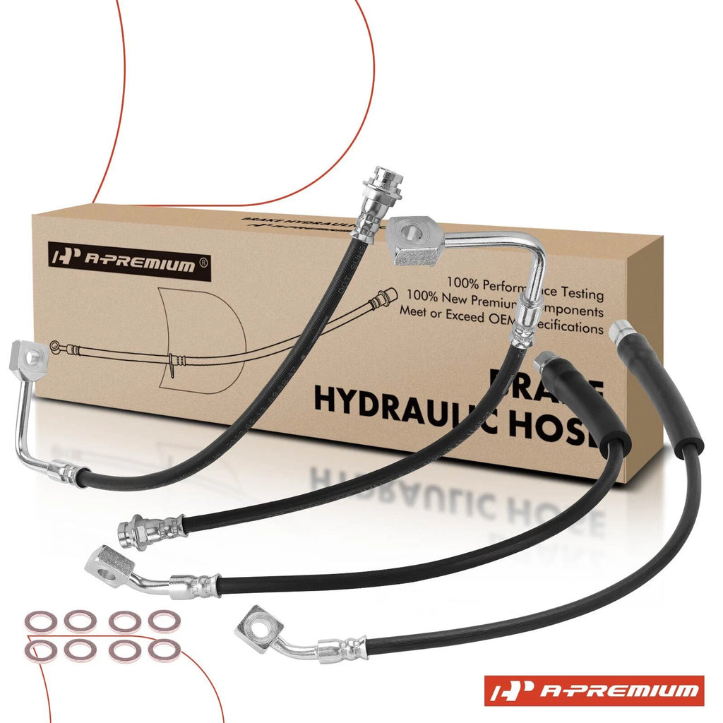 Set of 4 Brake Hydraulic Hoses for Chevy Corvette (2014–2019)