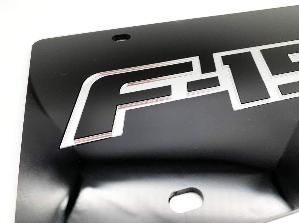 Acrylic Premium Black License Plate for Ford F-150 Mirror Emblem (2009–2014)