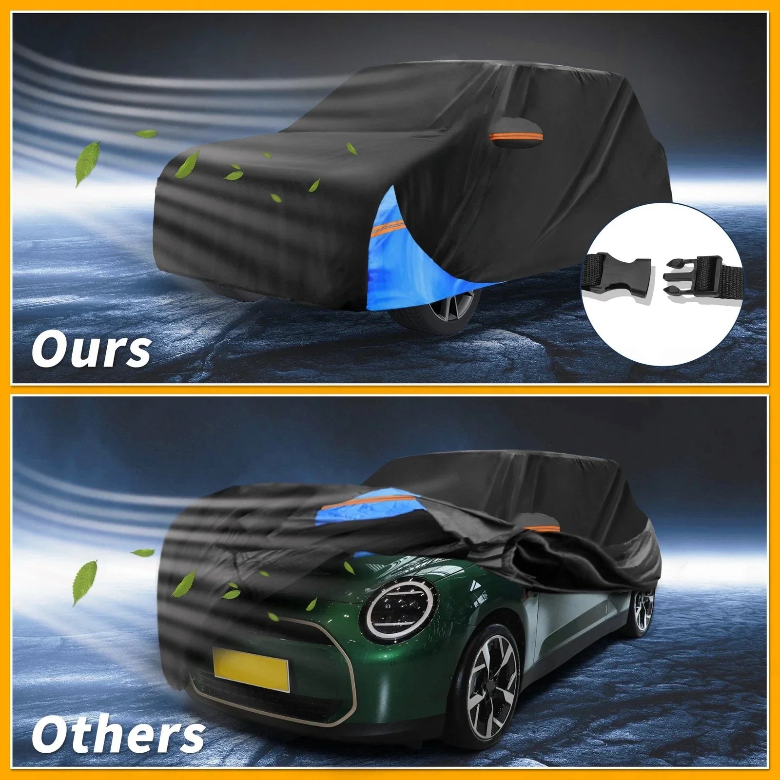 Car Cover 210D-PU Waterproof All Weather for BMW Mini Cooper (2002 - 2021)