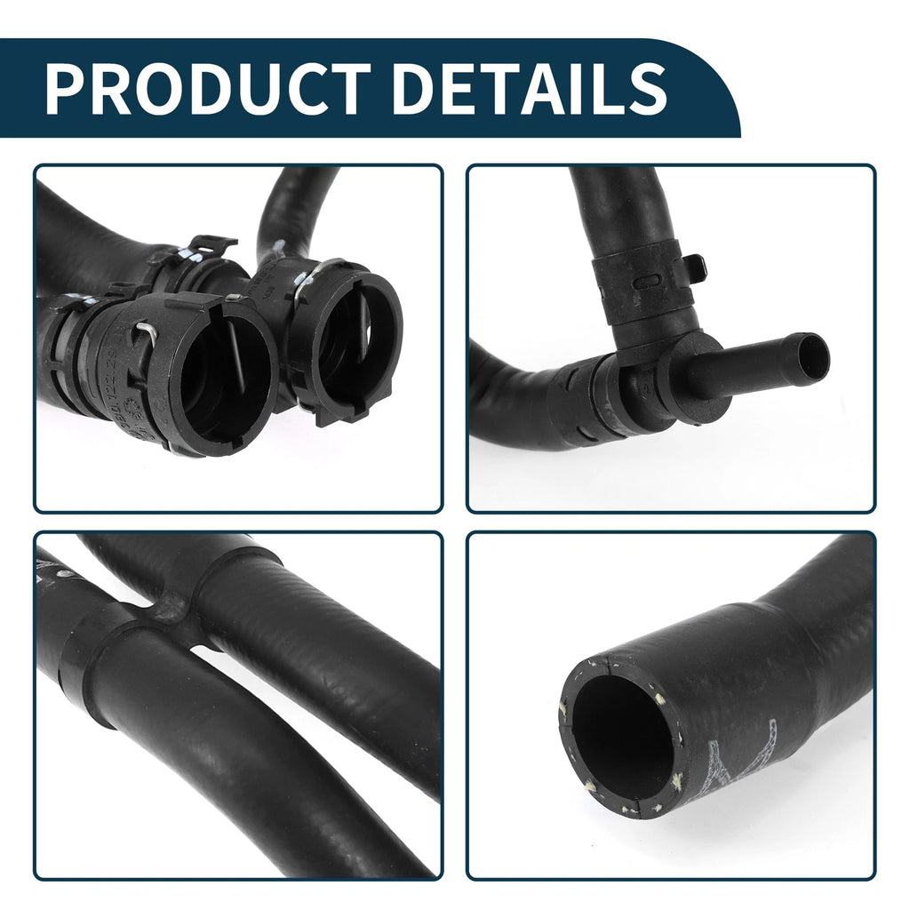 Radiator Hose Coolant Pipe for Volkswagen Jetta 2.0L (2005–2017) Rubber