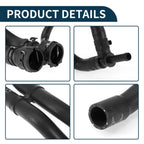 Radiator Hose Coolant Pipe for Volkswagen Jetta 2.0L (2005–2017) Rubber