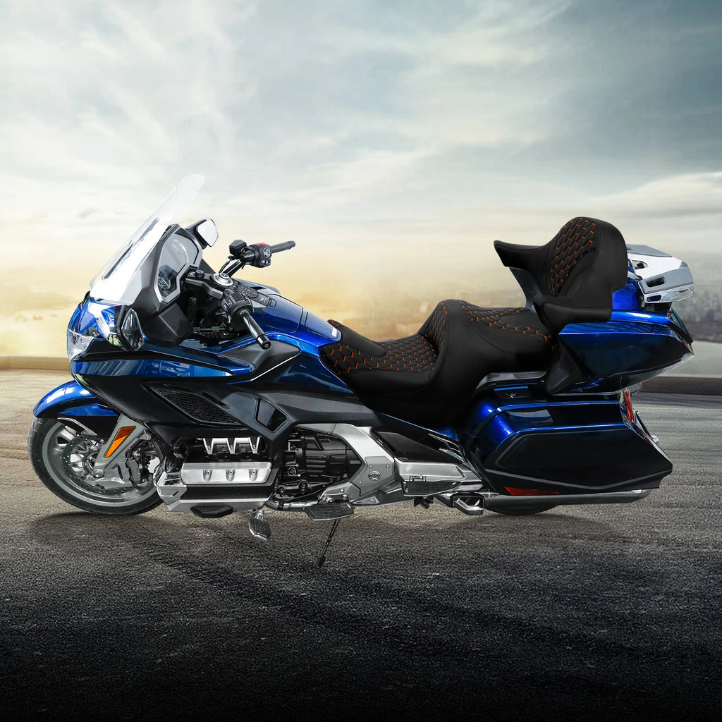 Driver Passenger Seat & Backrest Pad for Honda Goldwing 1800 (2018–2023)
